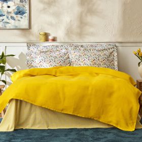 Karaca Home Noya Sarı %100 Pamuk Çift Kişilik Pike Takımı