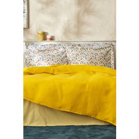 Karaca Home Noya Sarı %100 Pamuk Çift Kişilik Pike Takımı