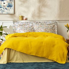 Karaca Home Noya Sarı %100 Pamuk Tek Kişilik Pike Takımı