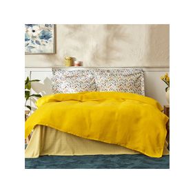 Karaca Home Noya Sarı %100 Pamuk Tek Kişilik Pike Takımı