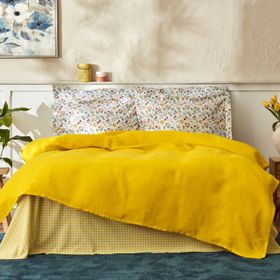 Karaca Home Noya Sarı %100 Pamuk Tek Kişilik Pike Takımı