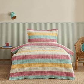 Karaca Home Octavia Tek Kişilik Su Yeşili Yatak Örtüsü Takımı