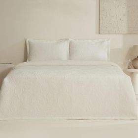 Karaca Home Olivia Offwhite Çift Kişilik Yatak Örtüsü Seti