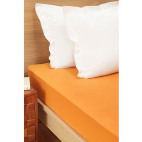 Karaca Home Orange Penye Tek Kişilik Fitted Çarşaf