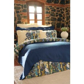 Karaca Home Ornella İndigo Çift Kişilik Düet Uyku Seti