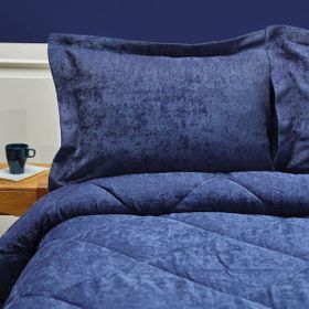 Karaca Home Palermo Indigo Tek Kişilik İpliği Boyalı Nevresim Yataka Örtüsü Set