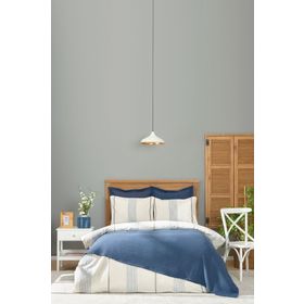 Karaca Home Palermo Indigo Tek Kişilik İpliği Boyalı Nevresim Yataka Örtüsü Set