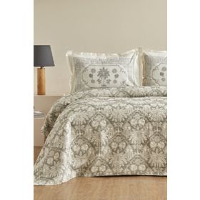 Karaca Home Palm Çift Kişilik Mint Yatak Örtüsü Seti