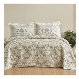 Karaca Home Palm Çift Kişilik Mint Yatak Örtüsü Seti