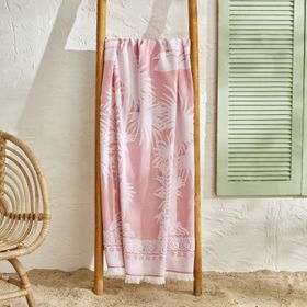 Karaca Home Palm Tree Mercan Plaj Havlusu