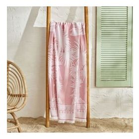 Karaca Home Palm Tree Mercan Plaj Havlusu