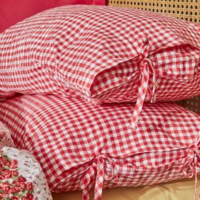Karaca Home Pari Noniron Kırmızı Çift Kişilik Nevresim Takımı