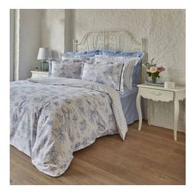 Karaca Home Parisien Percale Mavi Çift Kişilik Nevresim Takımı