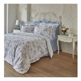 Karaca Home Parisien Percale Mavi Çift Kişilik Nevresim Takımı
