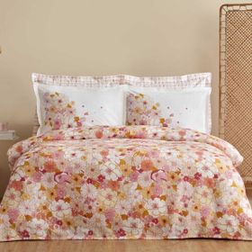 Karaca Home Pegy %100 Pamuk Somon Çift Kişilik Pike Takımı