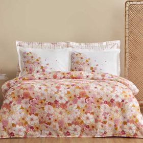 Karaca Home Pegy %100 Pamuk Somon Tek Kişilik Pike Takımı