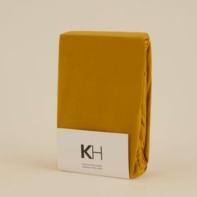 Karaca Home Penye Fitted 100x200+30 cm Hardal Tek Kişilik Çarşaf
