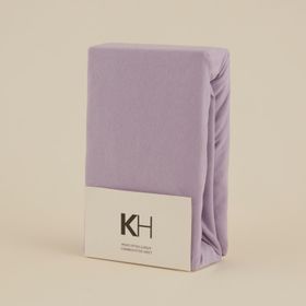 Karaca Home Penye Fitted 100x200+30 cm Lila Tek Kişilik Çarşaf