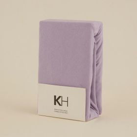 Karaca Home Penye Fitted 100x200+30 cm Lila Tek Kişilik Çarşaf