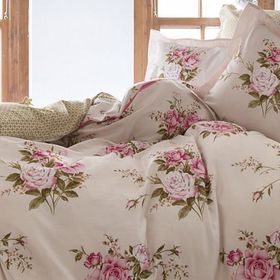 Karaca Home Percale Celine Pudra Çift Kişilik Nevresim Takımı
