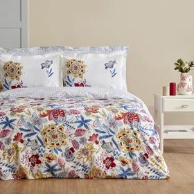 Karaca Home Persly Mavi %100 Pamuk Çift Kişilik Nevresim Takımı