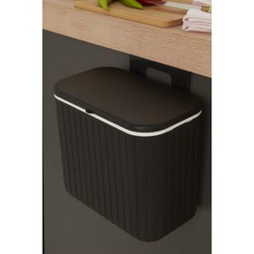 Karaca Home Pino 8 lt Siyah Çöp Kovası