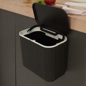 Karaca Home Pino 8 lt Siyah Çöp Kovası