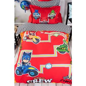 Karaca Home Pj Mask By Racing %100 Pamuk Tek Kişilik Nevresim Takımı