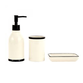 Karaca Home Plain 3 Parça Bej Banyo Seti