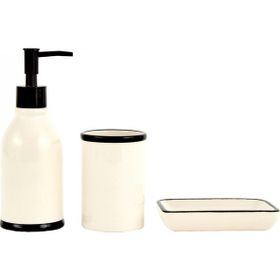 Karaca Home Plain 3 Parça Bej Banyo Seti