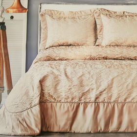 Karaca Home Plazzo Pudra Yatak Örtü Set