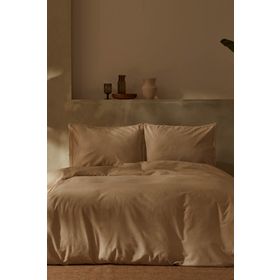 Karaca Home Pollen Bej Tek Kişilik Keten Nevresim Takımı