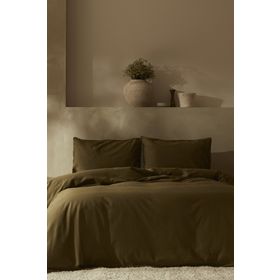 Karaca Home Pollen Bej Tek Kişilik Keten Nevresim Takımı