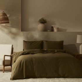 Karaca Home Pollen Bej Tek Kişilik Keten Nevresim Takımı