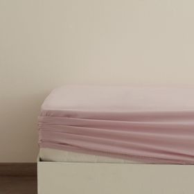 Karaca Home Pudra Basic %100 Pamuk Çift Kişilik Lastikli Çarşaf
