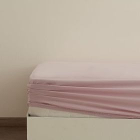 Karaca Home Pudra Basic %100 Pamuk Çift Kişilik Lastikli Çarşaf