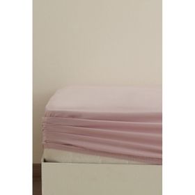 Karaca Home Pudra Basic %100 Pamuk Tek Kişilik Lastikli Çarşaf