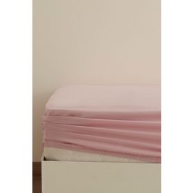 Karaca Home Pudra Basic %100 Pamuk Tek Kişilik Lastikli Çarşaf