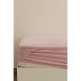 Karaca Home Pudra Basic %100 Pamuk Tek Kişilik Lastikli Çarşaf