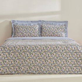 Karaca Home Punava Pamuk Lacivert 200 x 220 cm Çift Kişilik Nevresim Takımı