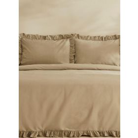 Karaca Home Pure Ruffle %100 Pamuk Adaçayı Çift Kişilik Nevresim Takımı