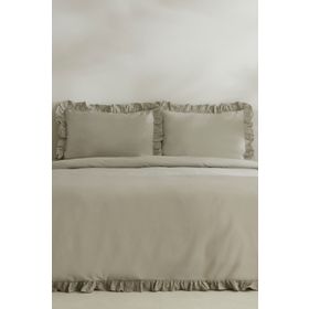 Karaca Home Pure Ruffle %100 Pamuk Adaçayı Çift Kişilik Nevresim Takımı
