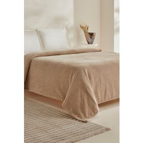Karaca Home Raunda Ekru Çift Kişilik Wellsoft Battaniye