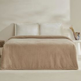 Karaca Home Raunda Ekru Tek Kişilik Wellsoft Battaniye