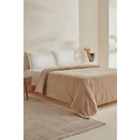 Karaca Home Raunda Ekru Tek Kişilik Wellsoft Battaniye