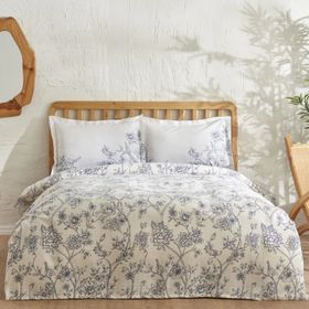 Karaca Home Reese Pamuk Tek Kişilik Mavi Pike Takımı
