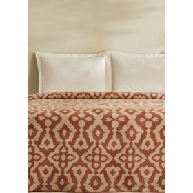 Karaca Home Rina Terracota Çift Kişilik Pamuklu Battaniye