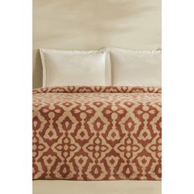 Karaca Home Rina Terracota Tek Kişilik Pamuklu Battaniye