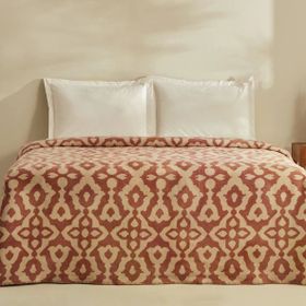 Karaca Home Rina Terracota Tek Kişilik Pamuklu Battaniye