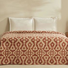 Karaca Home Rina Terracota Tek Kişilik Pamuklu Battaniye
